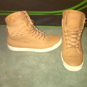 Lacoste tan high rise size 8